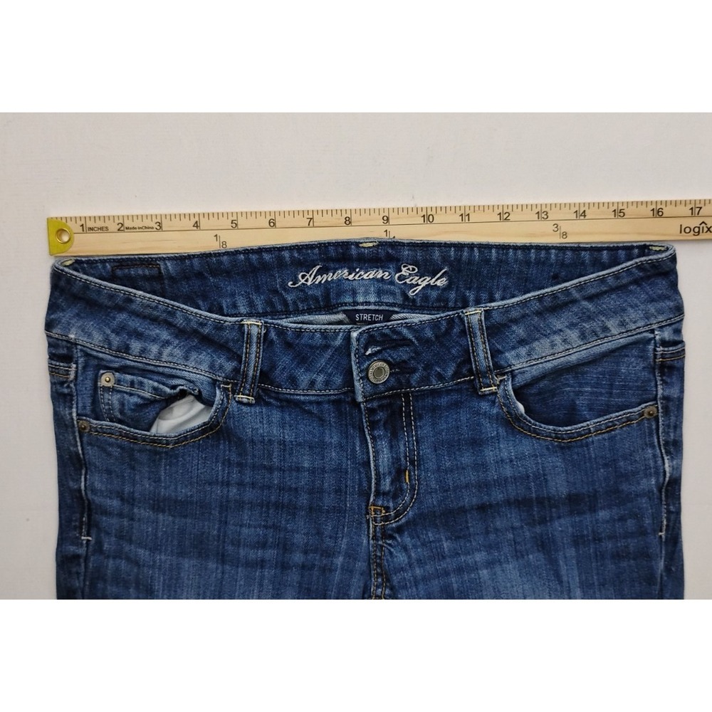 American Eagle Outfitters Artist Flare Jeans Women's Size 10 Long Y2k - Picture 4 of 12